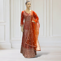 Anarkali Gown +Scarf