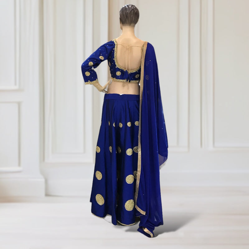 Lehenga +Choli + Blouse ( long sleeve)