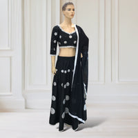 Lehenga + Choli + Scarf ( long sleeves)