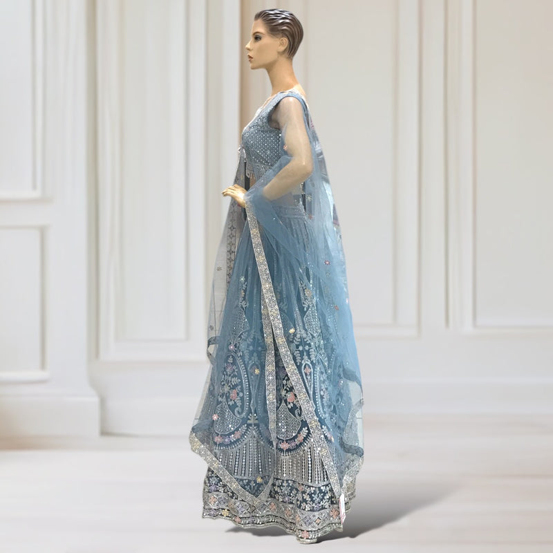 Lehenga + Choli + Scarf