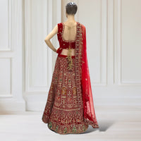 Lehenga + Choli + Scarf ( sleeve attachable)