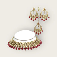 Necklace + Earrings + Tikka