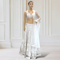 Lehenga + Choli + Scarf + Jacket