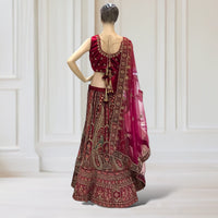 Lehenga + Choli + Scarf ( sleeves attachable)