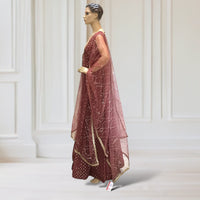 Anarkali Gown + Scarf