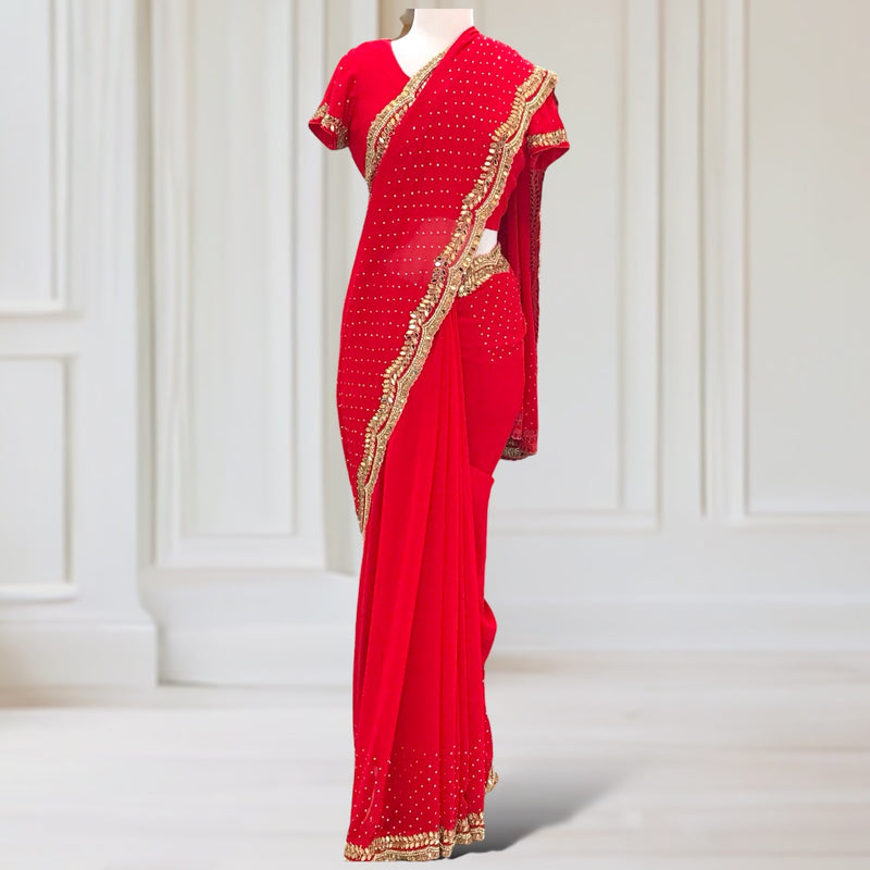 DESIGNER SAREE/BLOUSE