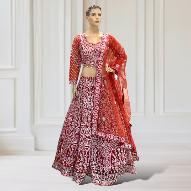 Lehenga + Choli + scarf