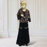 Girls Garara + Choli + Jacket