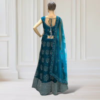 Lehenga + Choli + Scarf ( sleeve attachable)