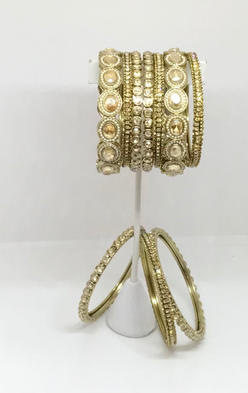 Chudla Bangles (Rose gold beads)