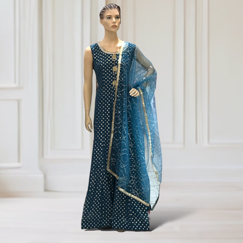 Anarkali Gown + Scarf