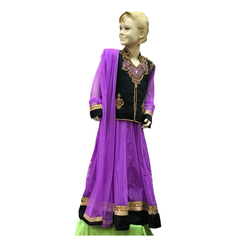 Girls Anarkali Churidar Dupatta Size 28