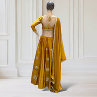 Lehenga + Choli + Scarf ( long sleeves)