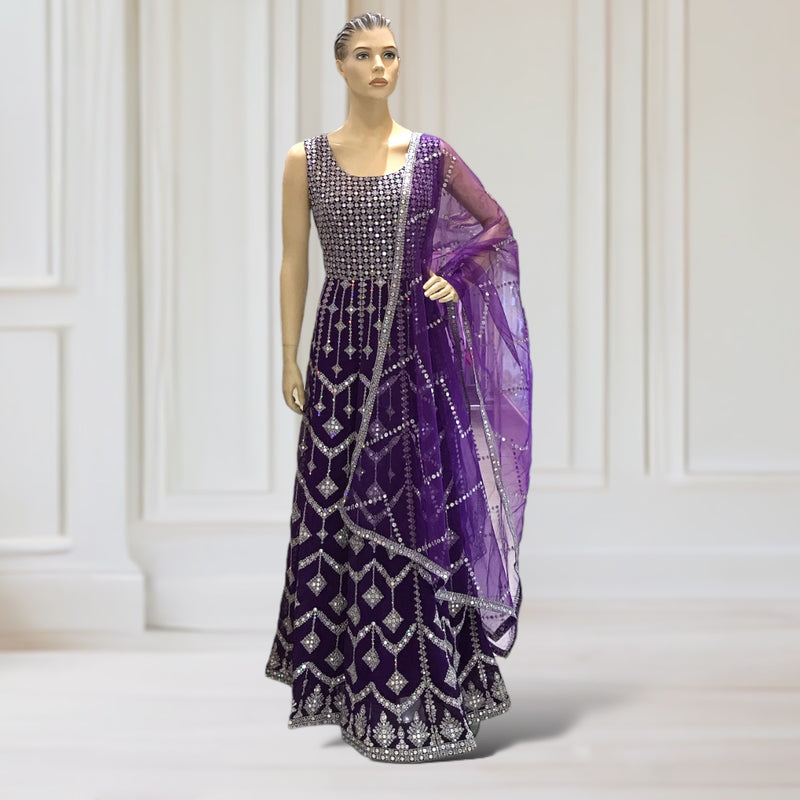 Anarkali Gown +Scarf