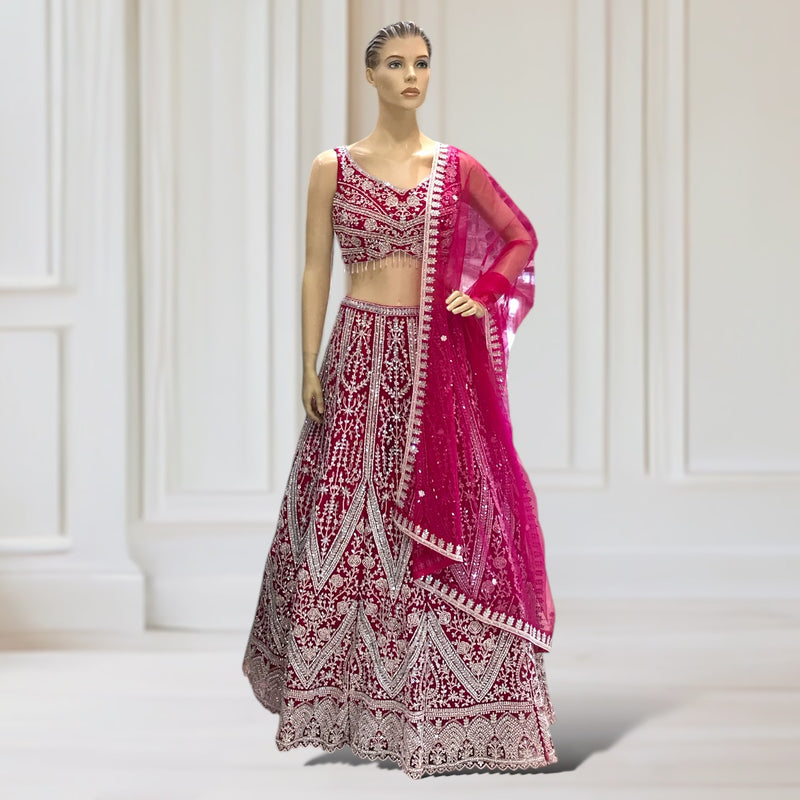 Lehenga + Choli + scarf