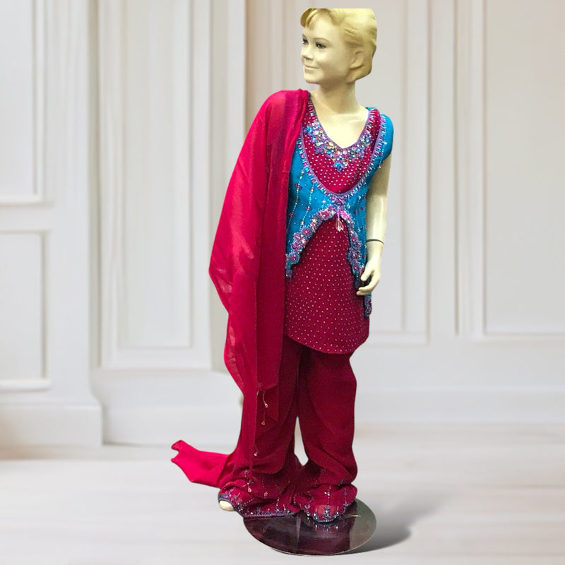 Girls Kurta Plazo Dupatta