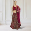 Lehenga + Choli + Scarf ( sleeves attachable)