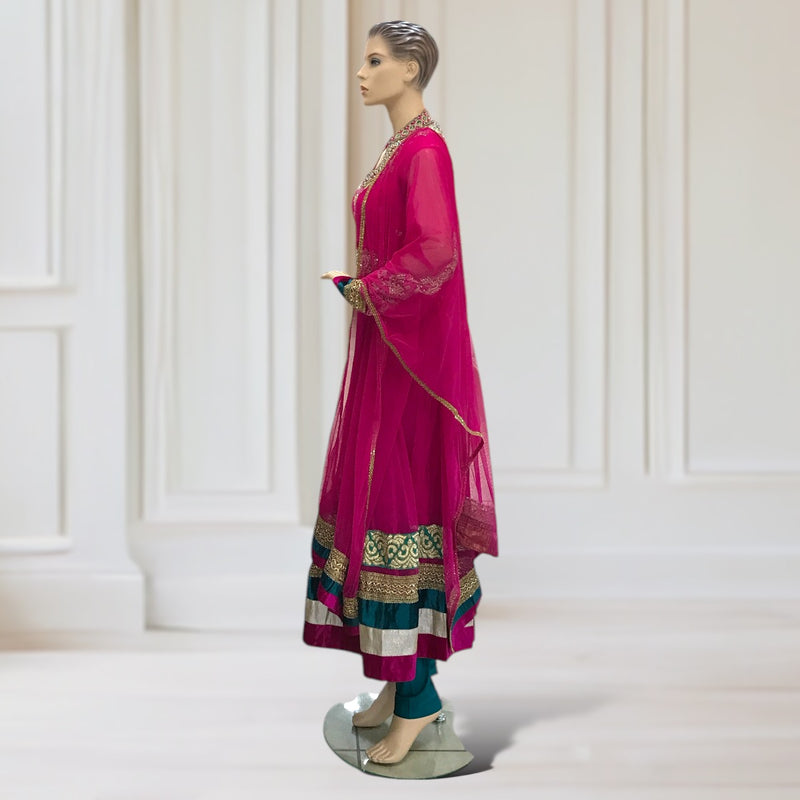 Anarkali Gown + Trouser Scarf