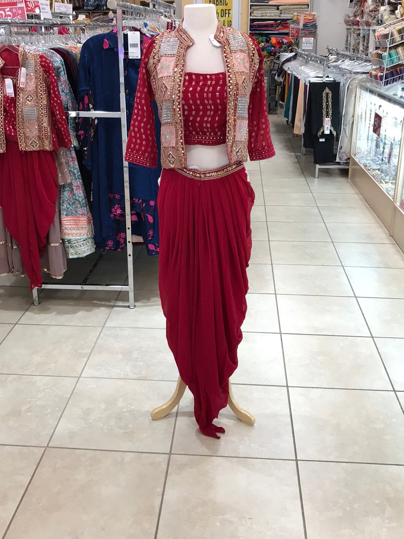 Blouse Dhoti Jacket