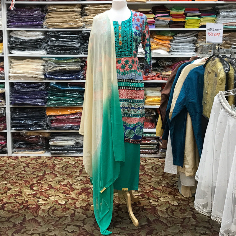 Kurta Shalwar Dupatta Size 52