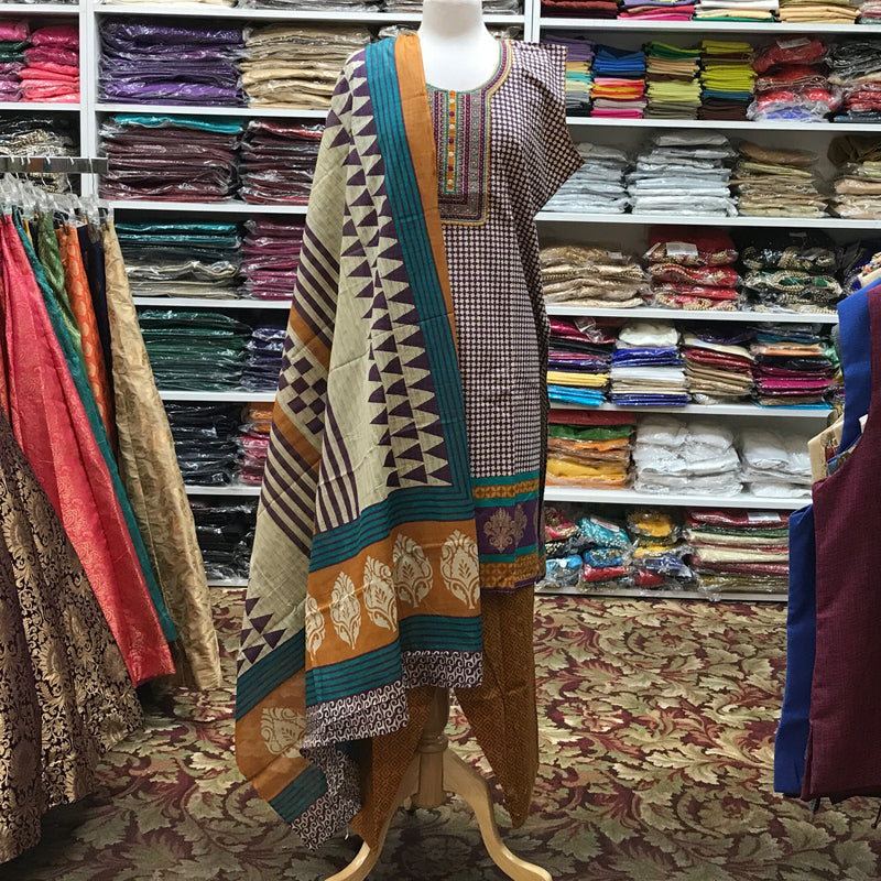 KURTA SHALWAR DUPATTA SIZE 48