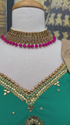 Lehenga + Choli + Blouse ( beaded sleeves attachable)