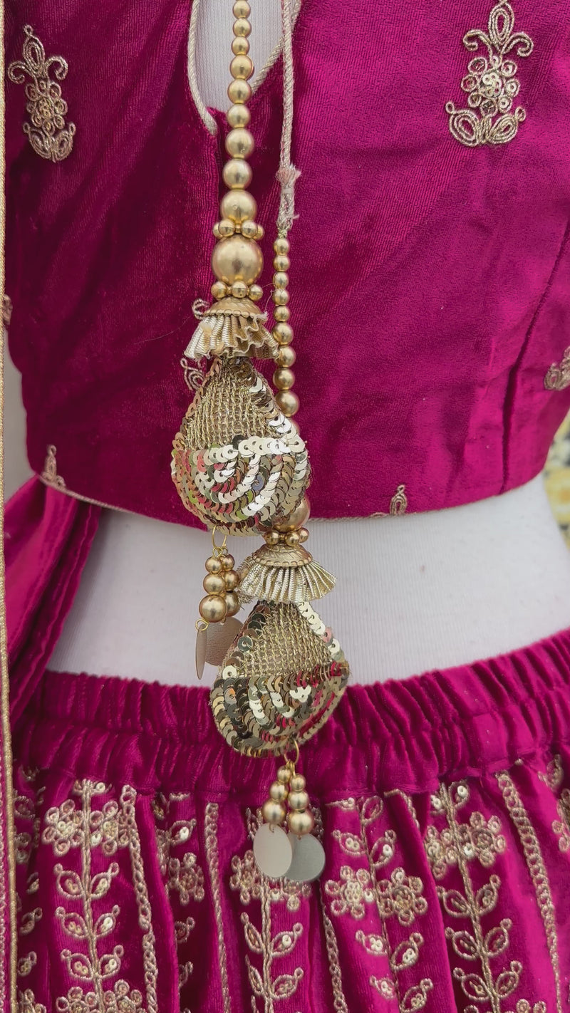 Lehenga +Choli+Scarf