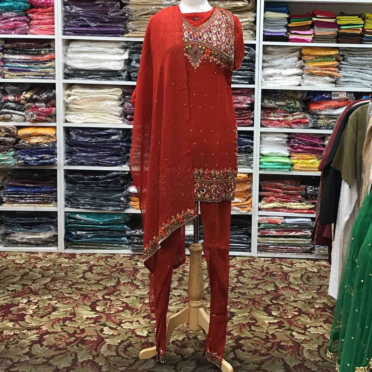 Kurta Churidar Dupatta Size 40 - Mirage Sarees