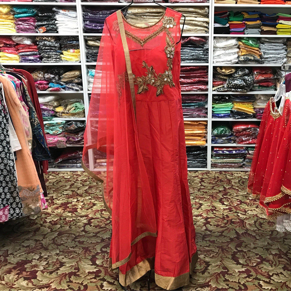 Anarkali Churidar Dupatta Size 38 - Mirage Sari Center