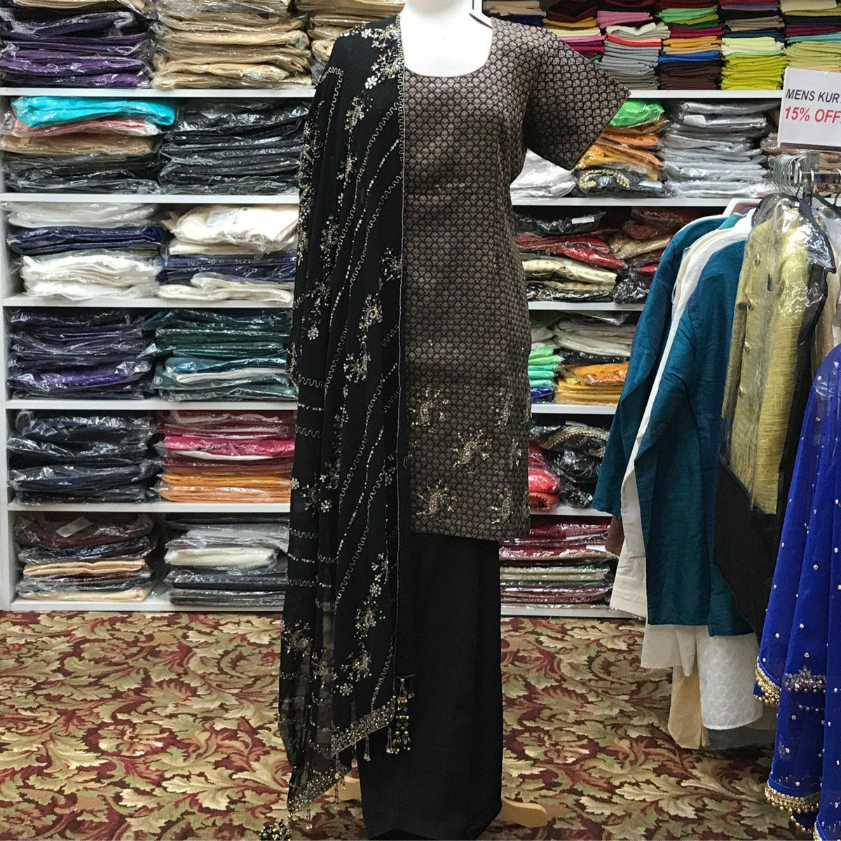 Kurta Shalwar Dupatta Size 44 - Mirage Sarees