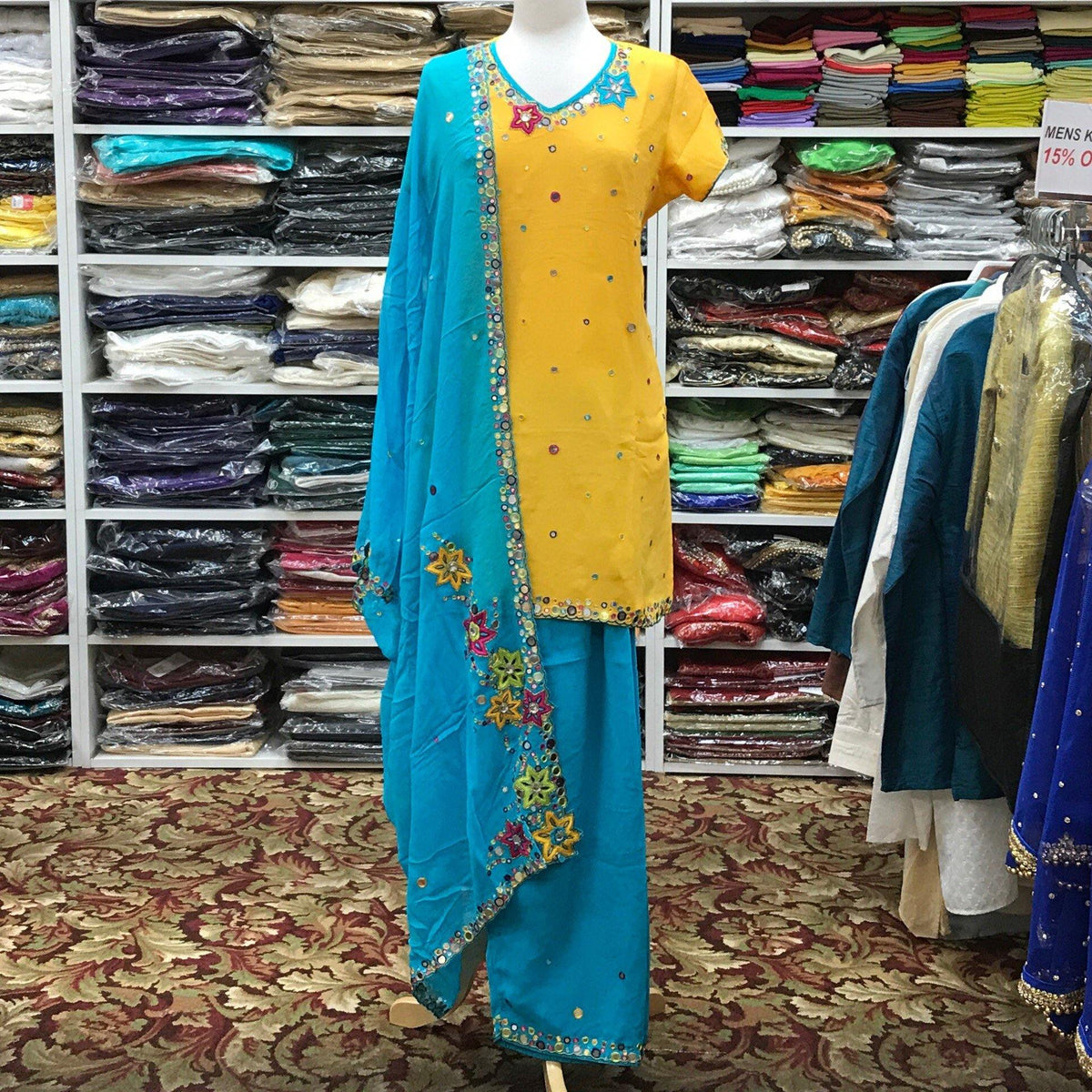 Kurta Shalwar Dupatta Size 44 - Mirage Sari Center