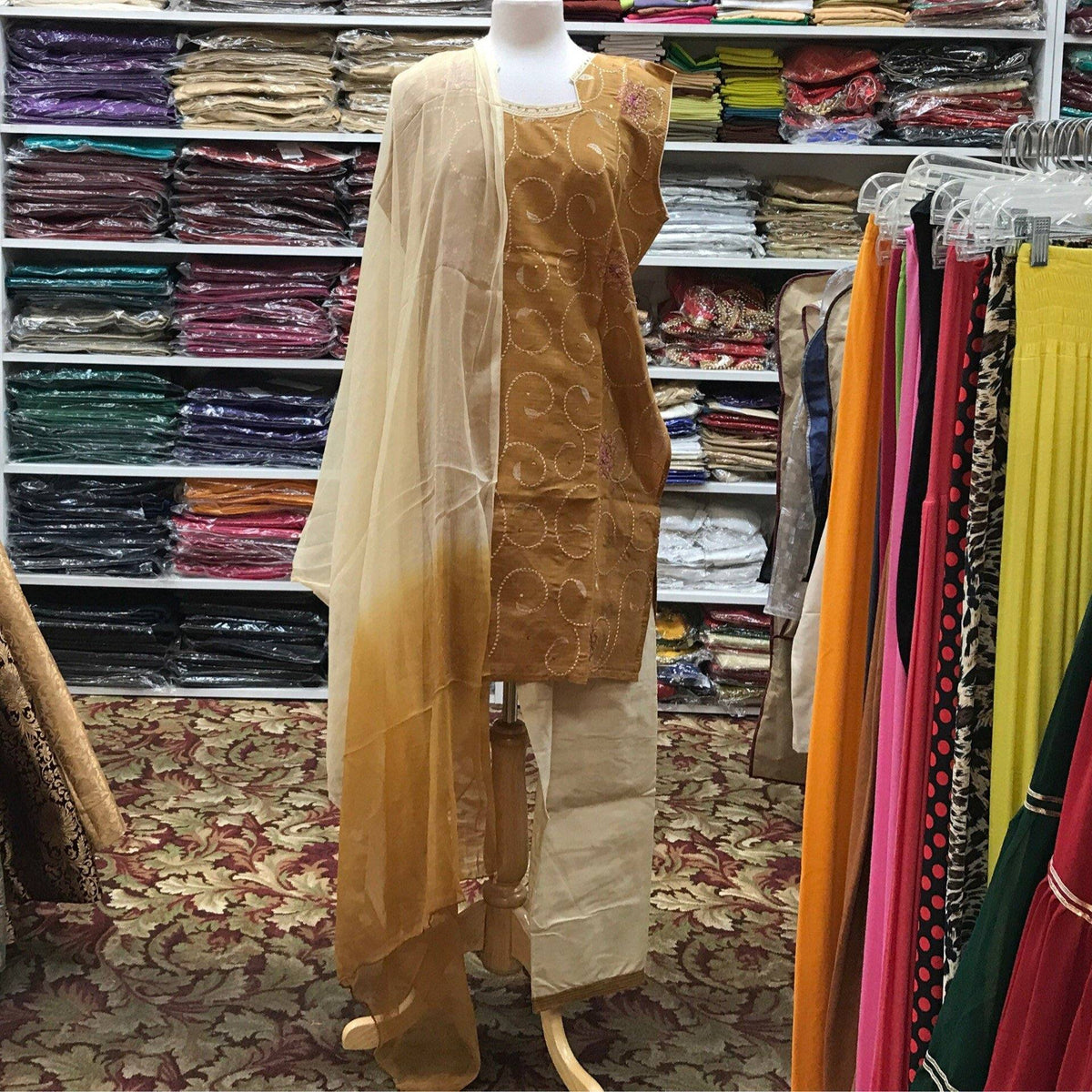 KURTA SHALWAR DUPATTA SIZE 46 - Mirage Sarees