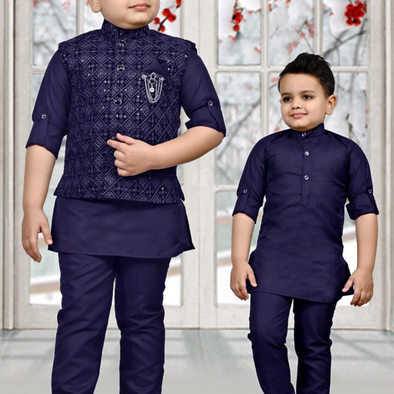 KURTA TROUSER VEST, BOYS, SIZE 8