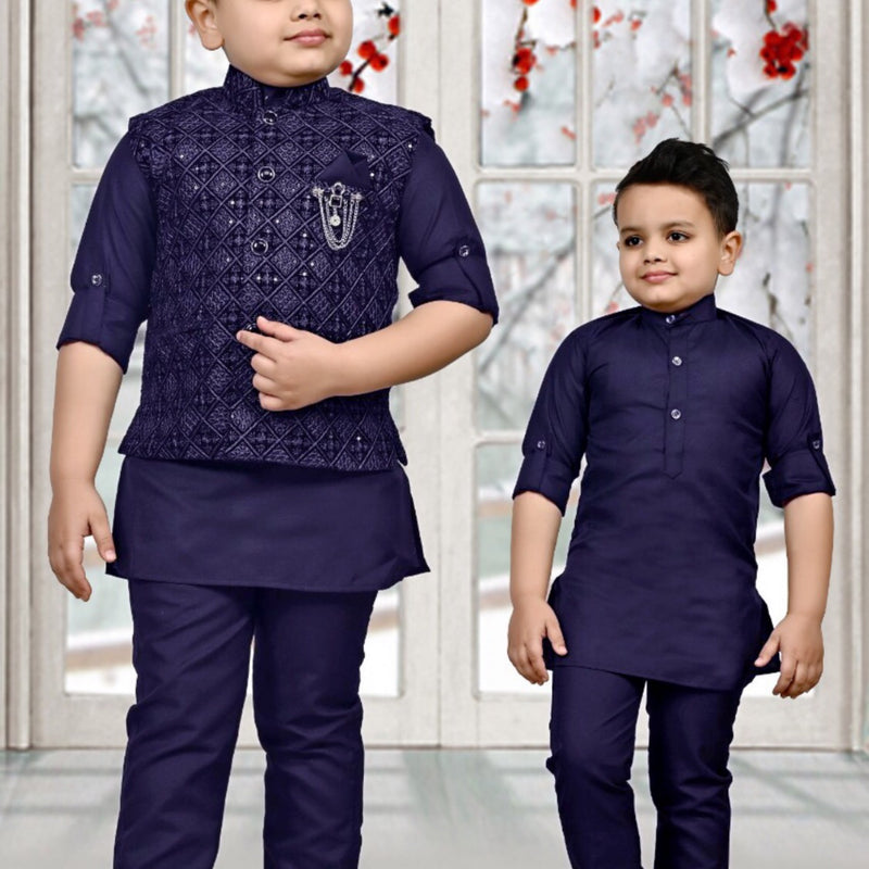 KURTA TROUSER VEST, BOYS, SIZE 9