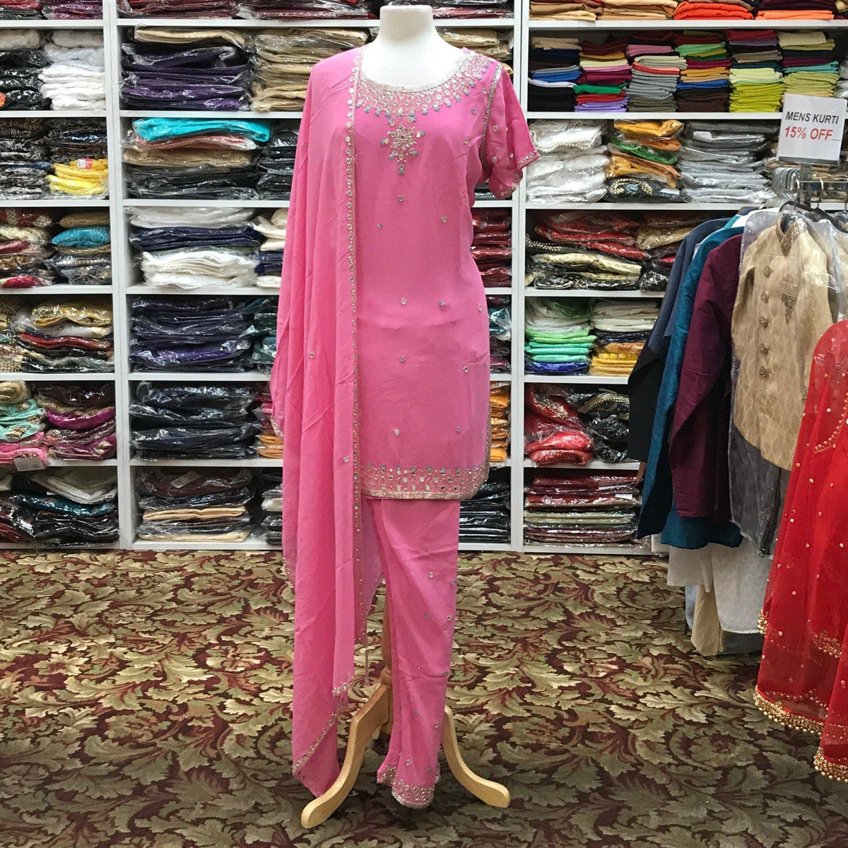 Kurta Churidar Dupatta Size 48 - Mirage Sari Center