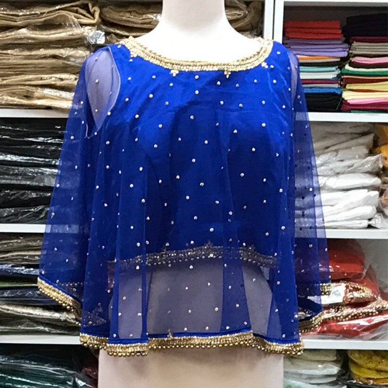 Poncho Blouse Size 46 - Mirage Sarees