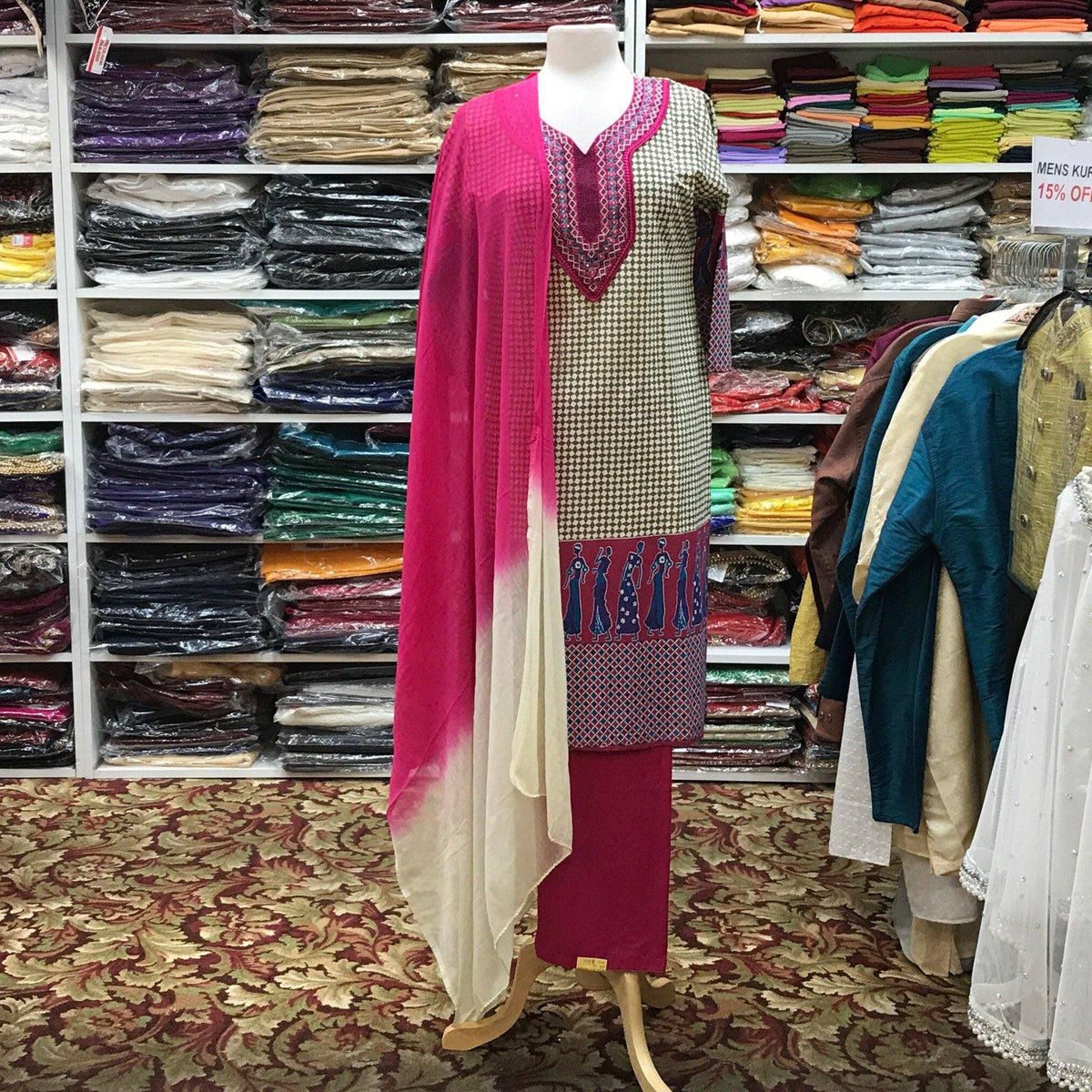 Kurta Shalwar Dupatta Size 42 - Mirage Sarees