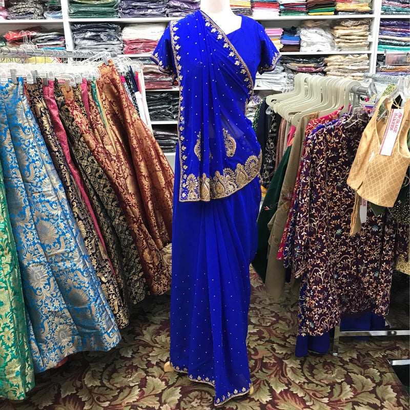 EMB SAREE/R BLOUSE