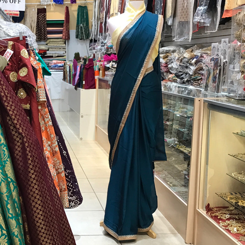 EMB SAREE WITH BLOUSE PCS