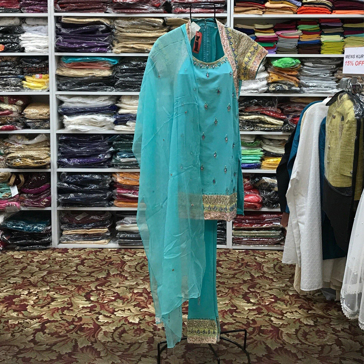 Kurta Churidar Dupatta Size 38 - Mirage Sari Center