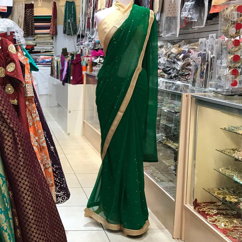 EMB SAREE WITH BLOUSE PCS