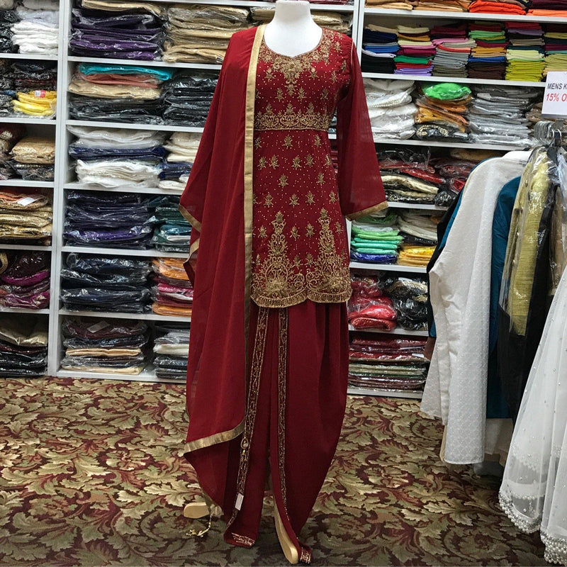 Kurta Dhoti Dupatta Size 42 - Mirage Sari Center