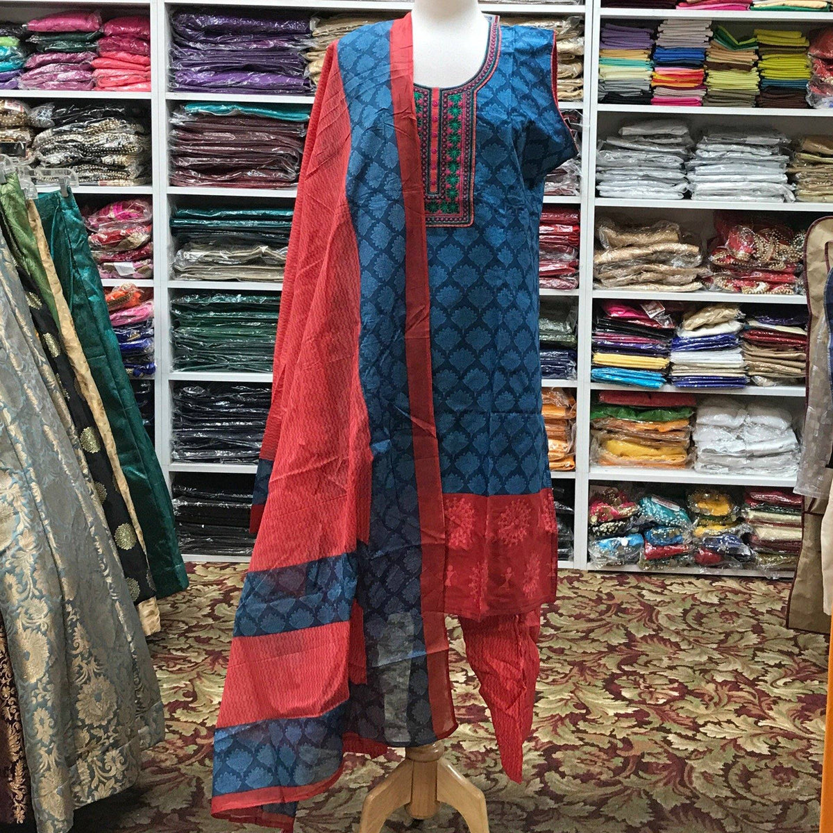 KURTA SHALWAR DUPATTA SIZE 50 - Mirage Sarees