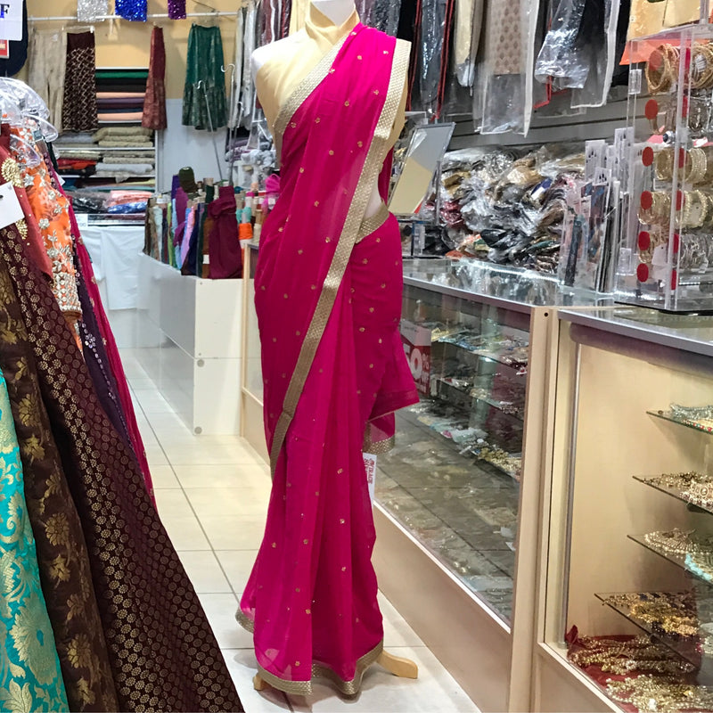 EMB SAREE WITH BLOUSE PCS