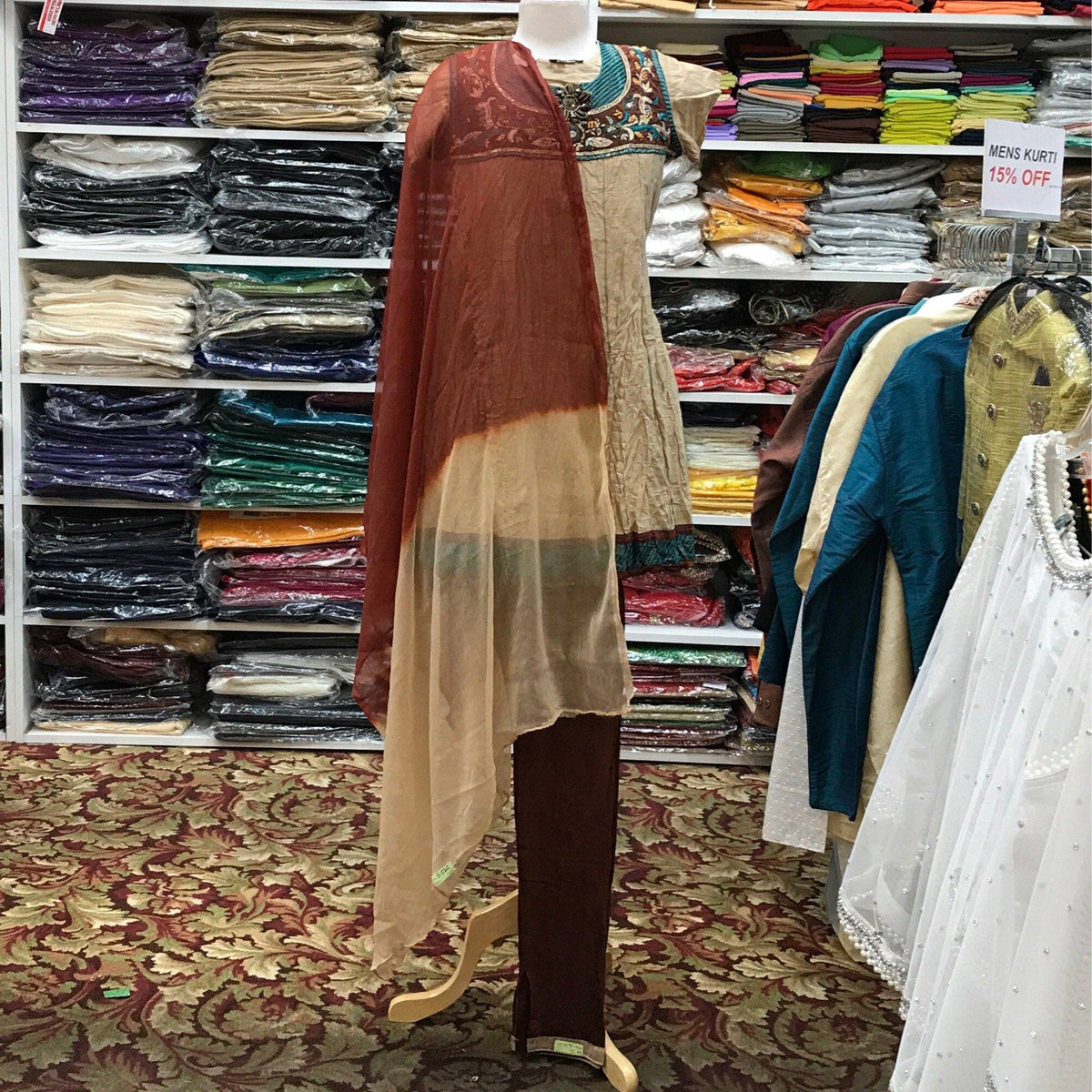 Kurta Churidar Dupatta Size 36 - Mirage Sarees