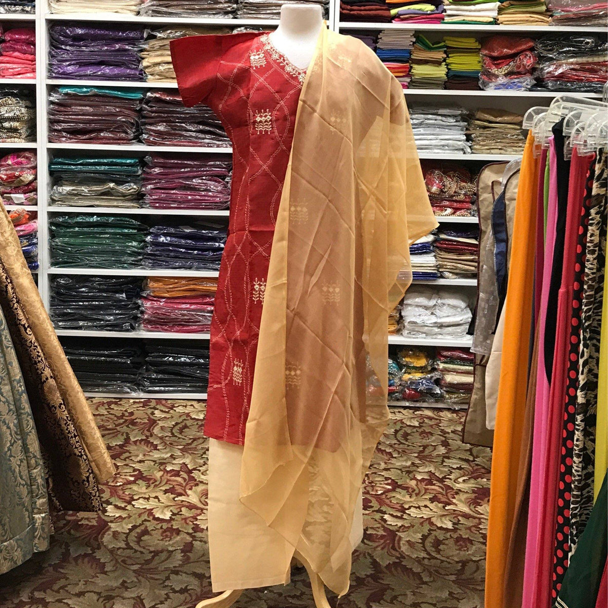 KURTA SHALWAR DUPATTA SIZE44 - Mirage Sarees