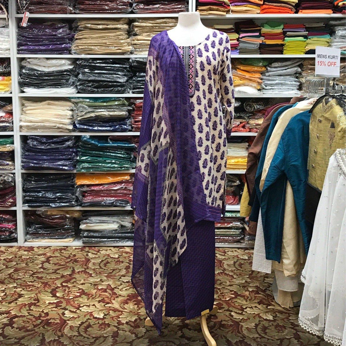 Kurta Shalwar Dupatta Size 44 - Mirage Sarees