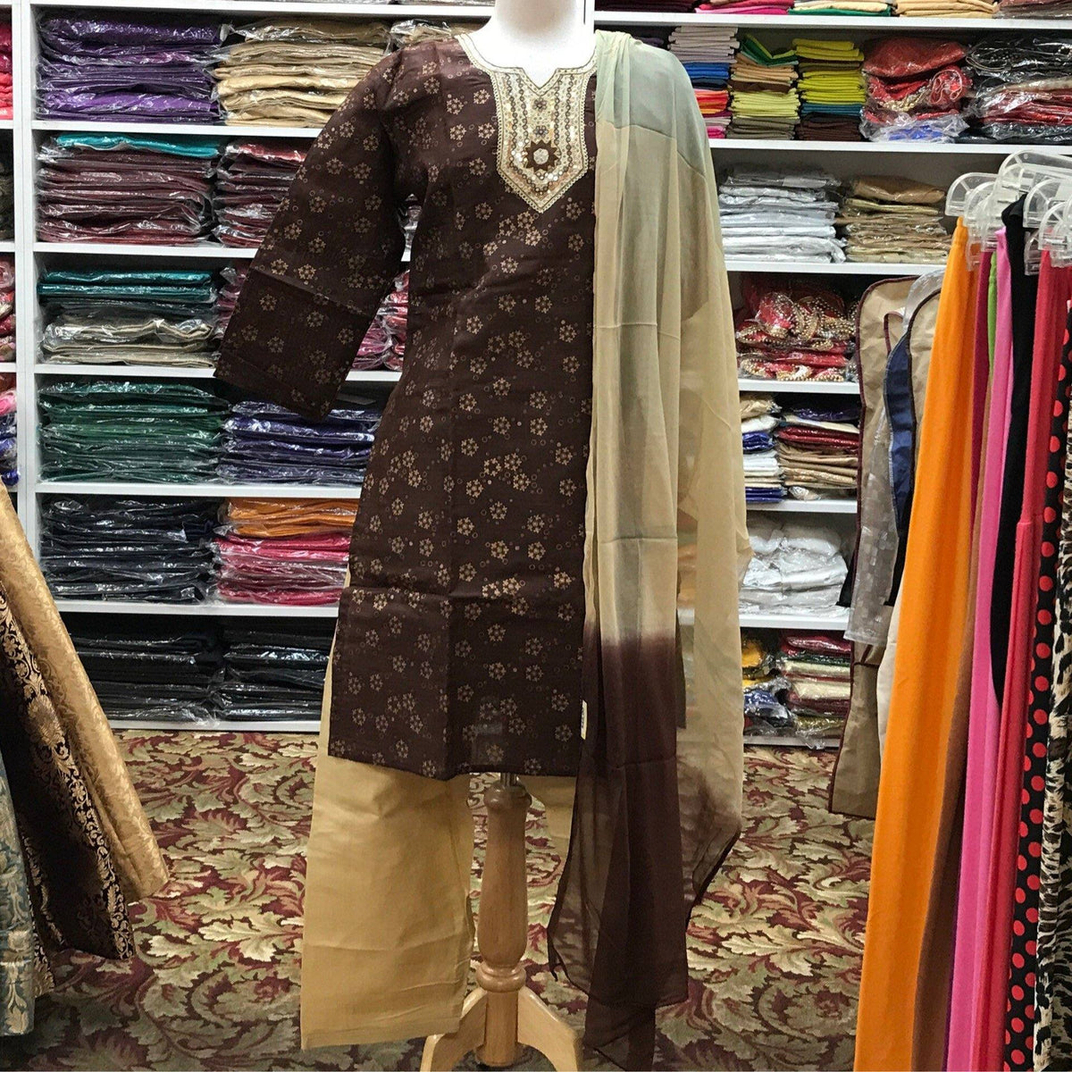 KURTA SHALWAR DUPATTA SIZE 42 - Mirage Sarees