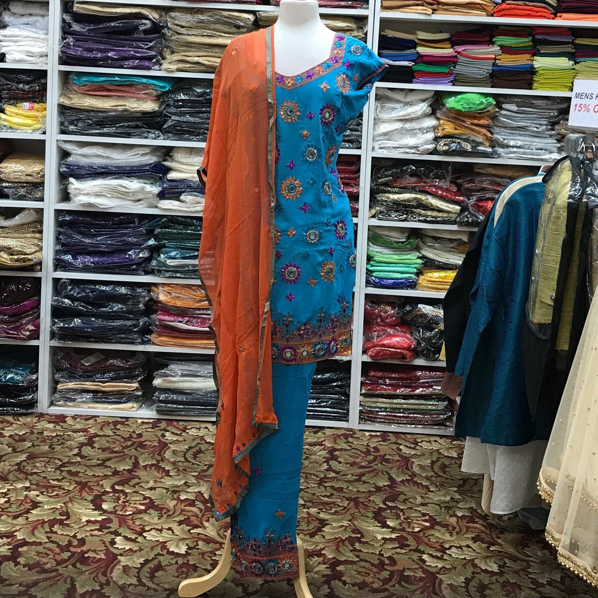 Kurta Churidar Dupatta Size 42 - Mirage Sari Center