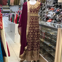 ANARKALI GOWN SCARF SIZE 46